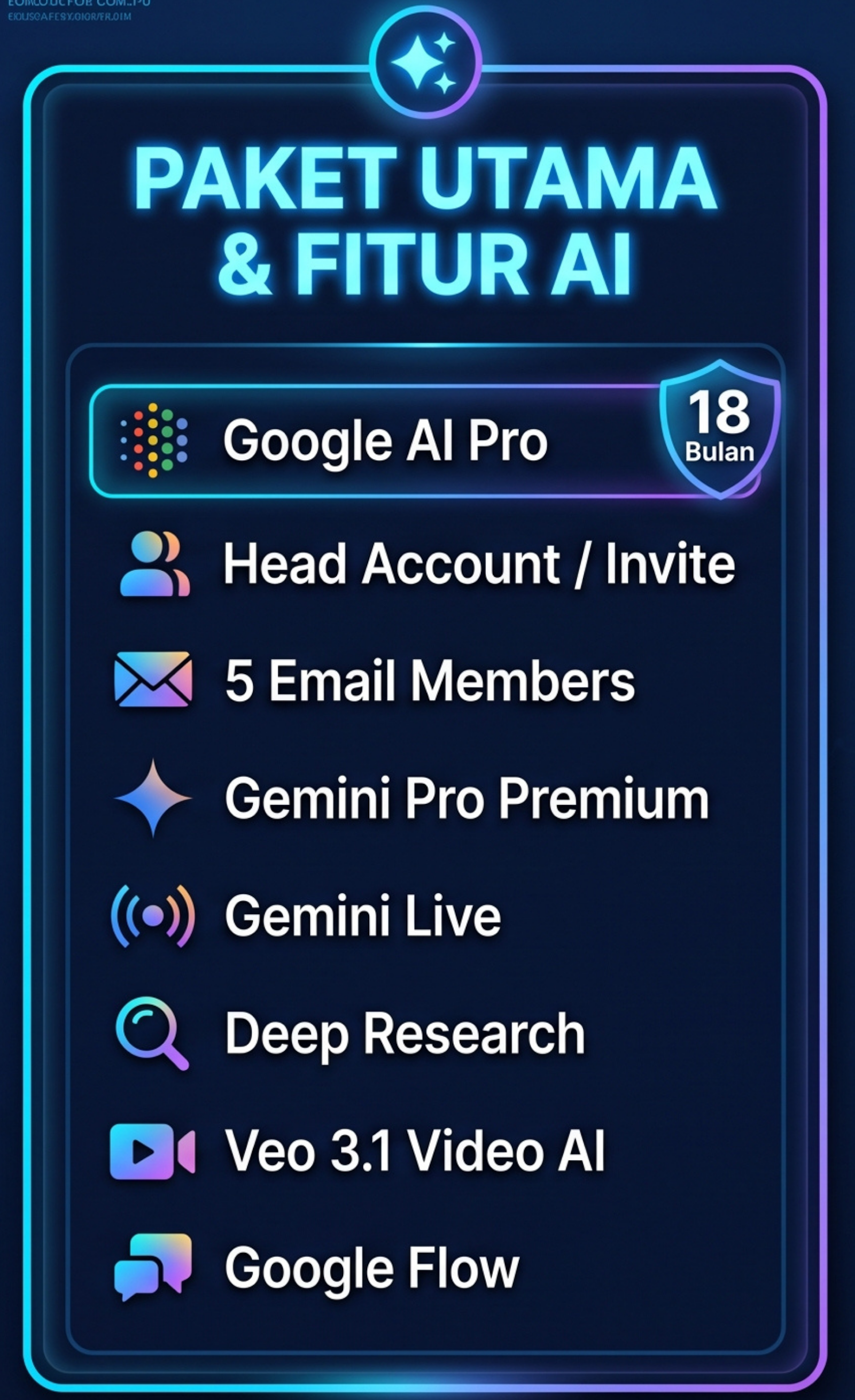 Google Gemini Pro 18 Bulan + Google Drive 5TB Premium (Head/Invite) screenshot