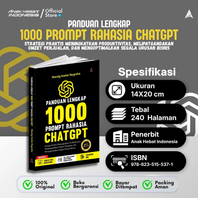 Rahasia ChatGPT: Kitab 1000 Prompt Optimasi Bisnis & Omzet Penjualan screenshot